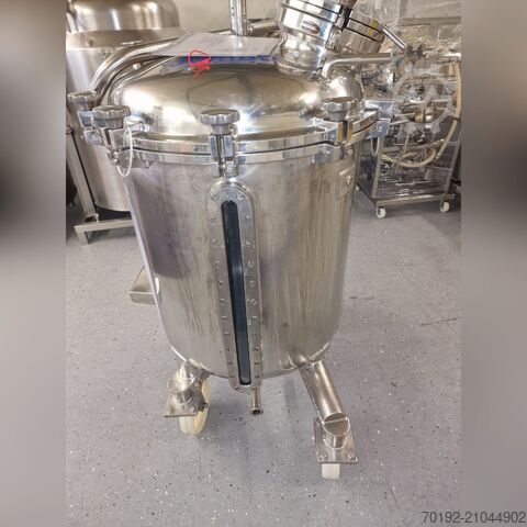 200 Liter mobiler Lagertank aus V2A  B0112