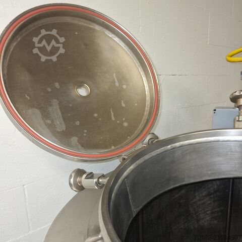 600 liter insulated storage tank made of V2A stainless steel with propeller agitator MAVAG Verfahrenstechnik AG B0110