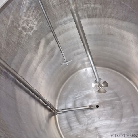 600 liter insulated storage tank made of V2A stainless steel with propeller agitator MAVAG Verfahrenstechnik AG B0110