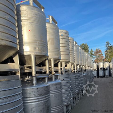 930 Liter druckfester Rundcontainer aus V2A UCON K0198