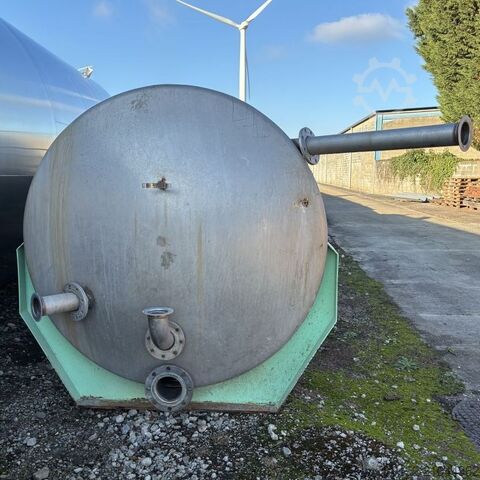 10500 Liter liegender Lagertank aus V2A  S17372