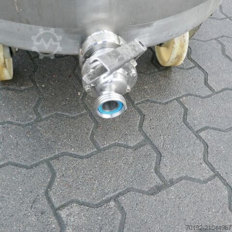 400 Liter fahrbarer Behälter aus V4A  B0093