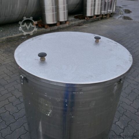 400 Liter fahrbarer Behälter aus V4A  B0093