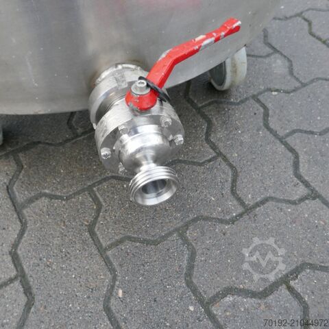 300 Liter fahrbarer Behälter aus V2A  B0094