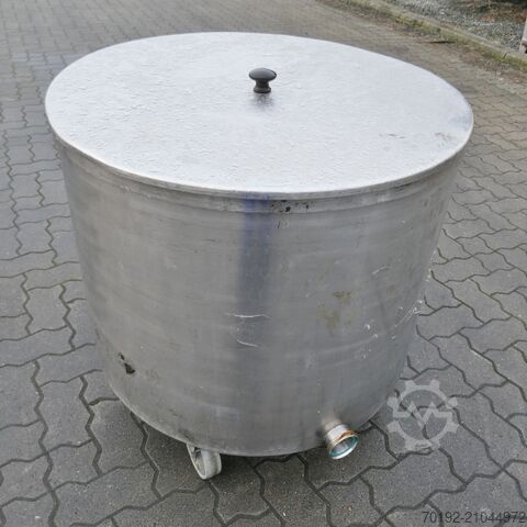 300 Liter fahrbarer Behälter aus V2A  B0094