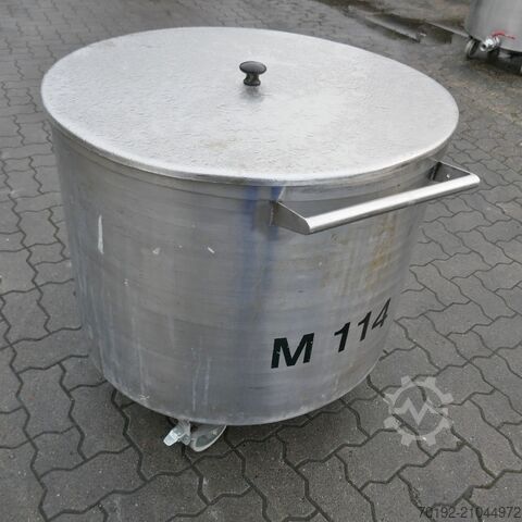300 Liter fahrbarer Behälter aus V2A  B0094