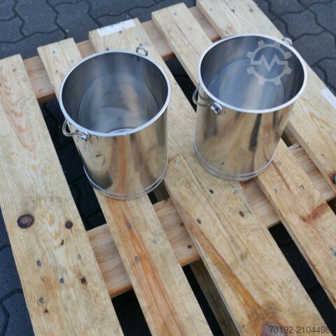 5 liter container / bucket made of V2A stainless steel  B0096