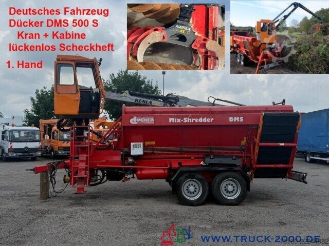 Trailer Dücker Dücker Holz Schredder DMS500S Kran Kesla+ Kabine