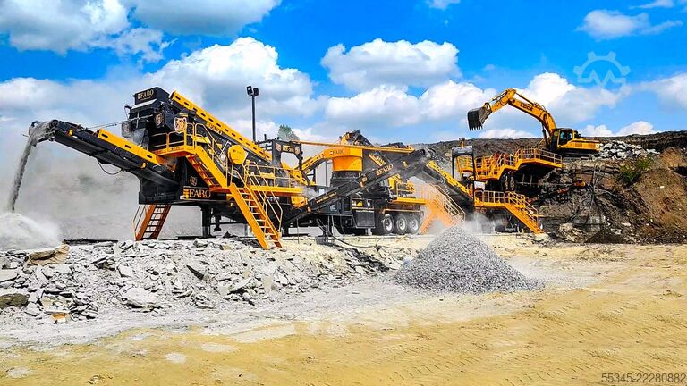 Brechanlage/Mobile Brechanlage FABO Mobile Crushing Plant Mobile Jaw Crusher MCK-115