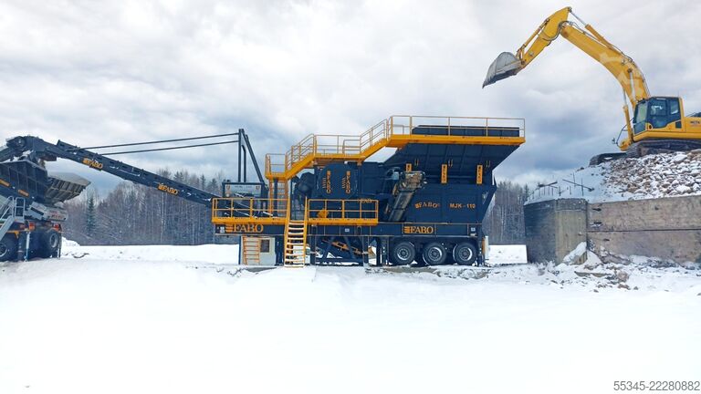 Brechanlage/Mobile Brechanlage FABO Mobile Crushing Plant Mobile Jaw Crusher MCK-115