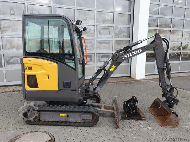 Minibagger Volvo EC18E / nur 415h! / MS01 / 2021 / inkl 2x Löffel
