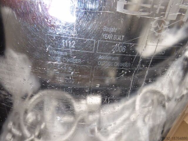 130 liter pressure tank made of V4A  