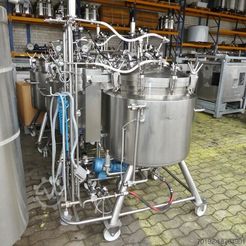 280 liter heatable/coolable pressure tank made of V4A  