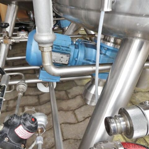 280 liter heatable/coolable pressure tank made of V4A  