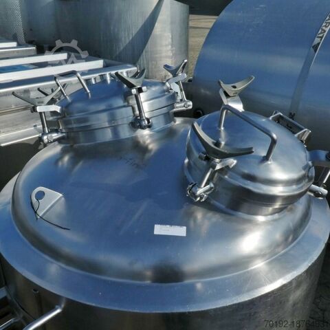 650 liter heatable/coolable pressure tank made of V4A  