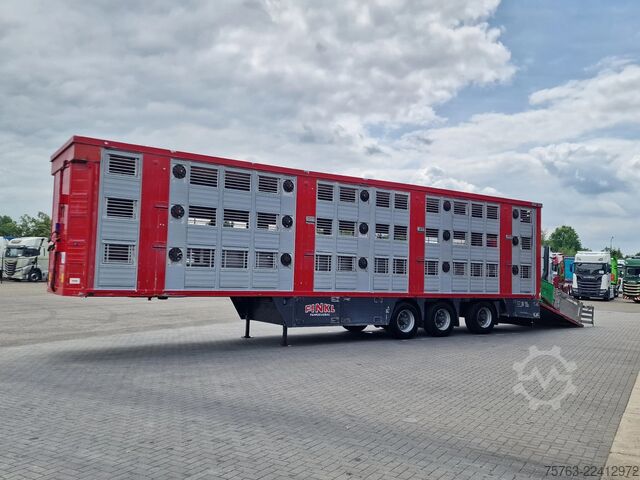 Cattle transport Finkl 3 deck - lift- water - vans - steering axle