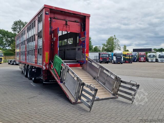 Cattle transport Finkl 3 deck - lift- water - vans - steering axle