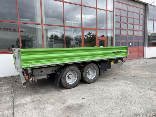 Tipper trailer Müller Mitteltal TA-2  Tandemkipper- Tieflader, BreitbereiftNeuwertig