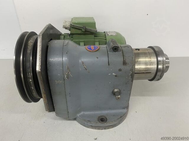 Vertikalfräskopf mit Pinolhub, Fräskopf mit Motorantrieb und MK5, Bohreinheit, Bohrkopf, Fräseinheit THIEL