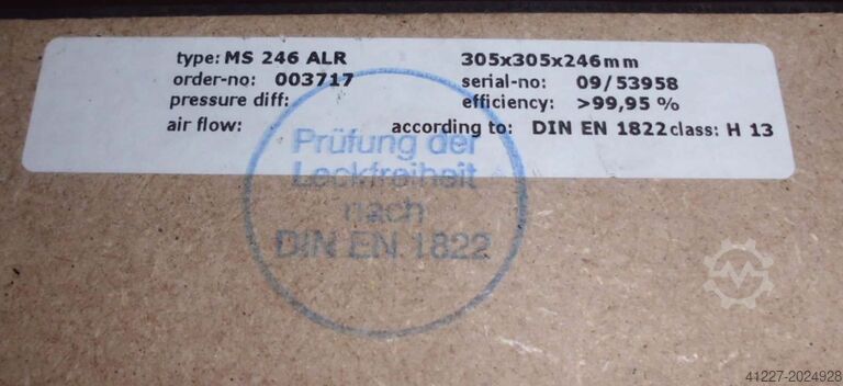 Air filter ULT MS 246 ALR