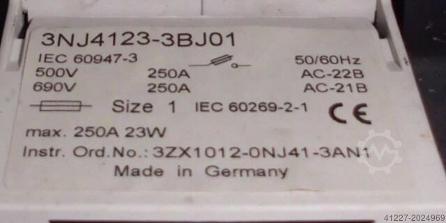 NH-Sicherungslasttrenner Siemens 3NJ4123-3BJ01