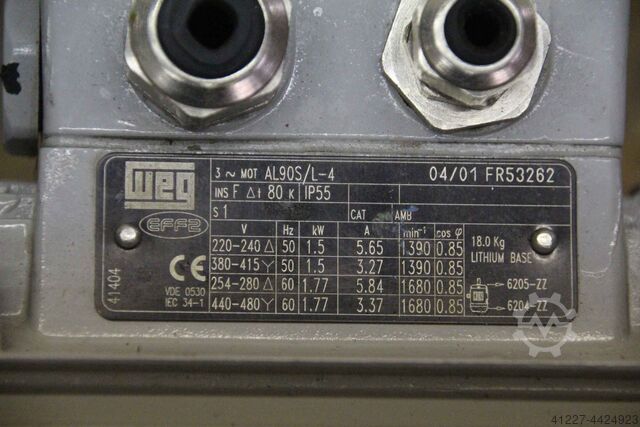 Geared motor 1.5 kW 139 rpm Lenze 52.308.06.10 PGLP680