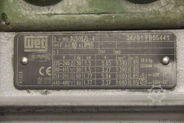 Geared motor 1.5 kW 139 rpm Lenze 52.308.06.10 PGLP680