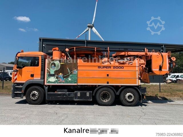 Saugwagen MAN TGA 26.410 6x2 Wiedemann Super 2000, Recycler