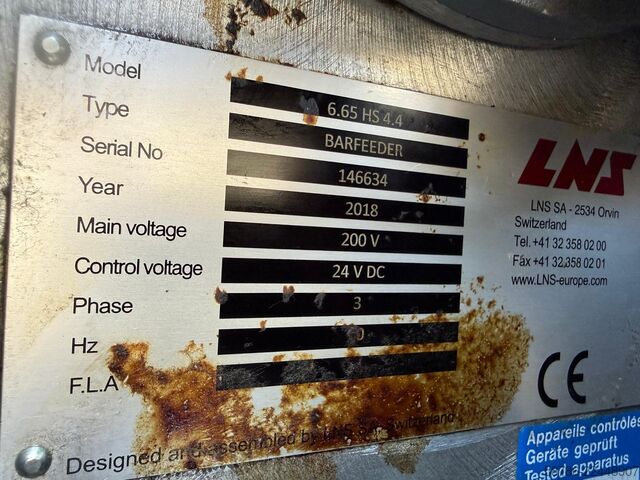 Automatic bar lathe LNS Super Hydrobar HS 6.65 HS4.4      2018