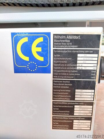 Formatkreissäge ALTENDORF F 45