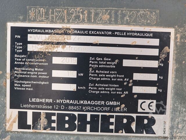 Mobile excavator LIEBHERR LH 24 Litronic mit Abbruch- / Sortiergreifer