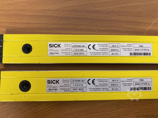 Light grid/light barrier SICK AG LGTS060-231 + LGTE060-231