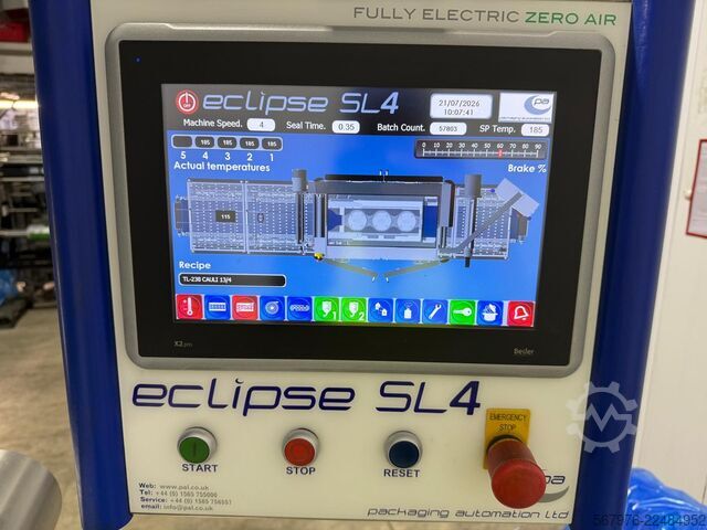 Inline Heat-Sealing Machine PA Eclipse SL4 Inline Heat-Sealing Machine with C1 Automated Conveyor