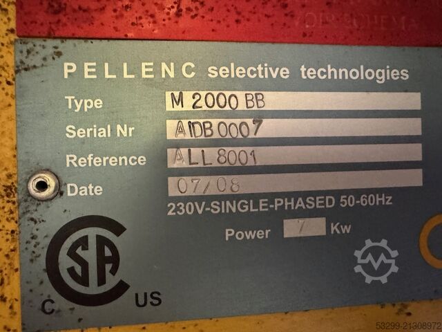 Nahinfrarottrenner Pellenc Pellenc NIR Mistral 2000