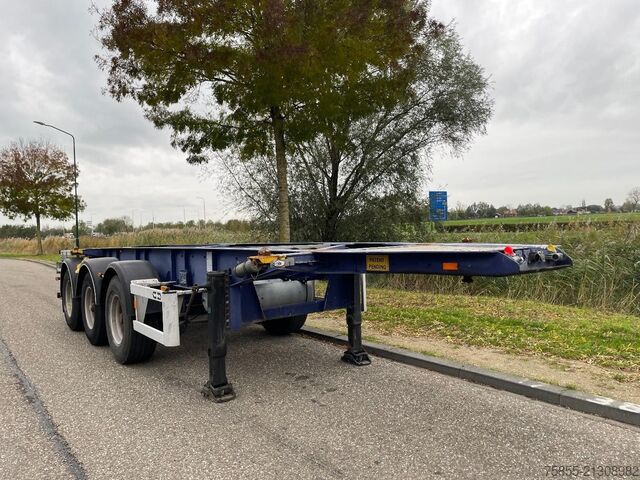 Container transport Van Hool 3B2013 20FT Tank / ADR / NL trailer / Liftaxle