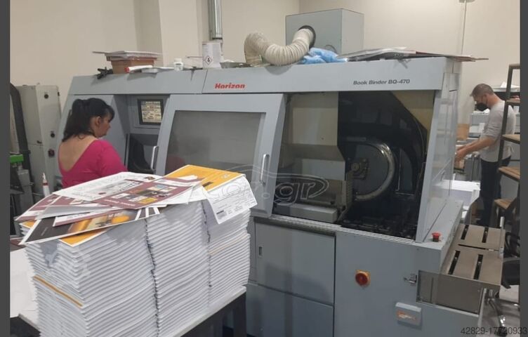 Buchbindemaschine Horizon BQ 470 Automatic perf. binder with PUR