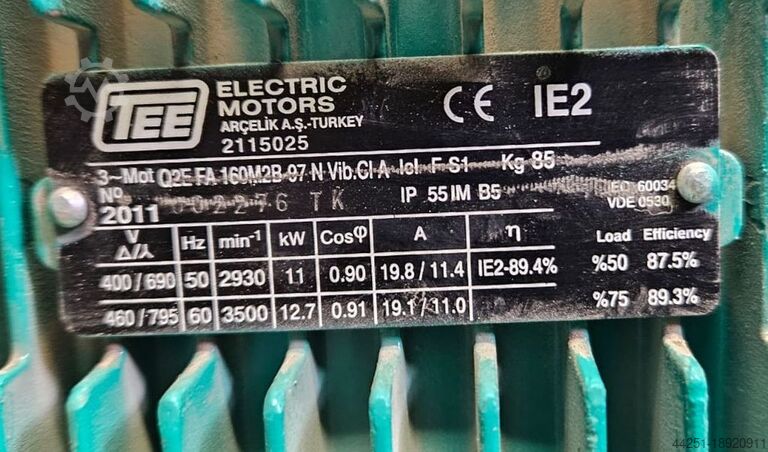 Dry-running double pump Wilo DL-E 100/145-11/2-S1