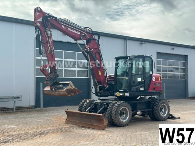 Mobile excavator YANMAR B110W 4x4 Radbagger Verstellausleger