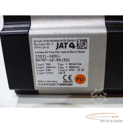 Control unit  Jenaer Antriebstechnik 23S31-0650-807W7-LF-55 (30)