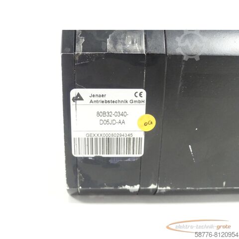 Control unit  Jenaer Antriebstechnik 80B32-0340-D05JD-AA Servomotor SN:GEXXX00080294345