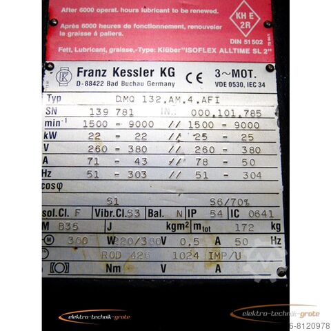 Control unit Kessler DMQ .4.AFI   3~ Motor
