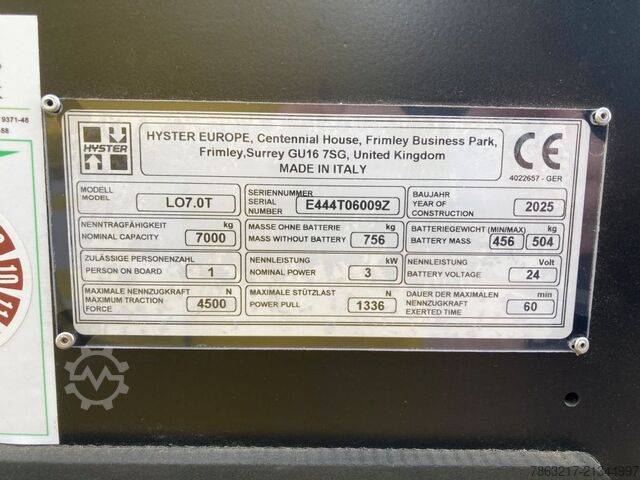 Tow Tractor Hyster LO 7.0T