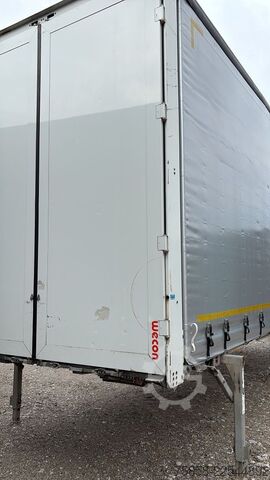 Wechselbrücke mit Pritsche & Plane Wecon Jumbo XXL Innen 3090 mm Hubdach Verzinkt
