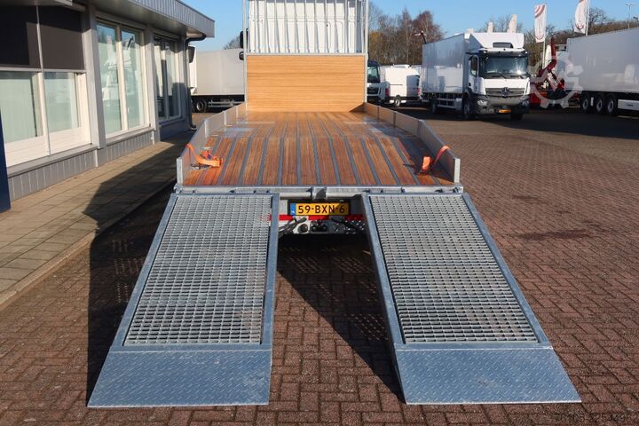 Car transporter DAF XF 450 6x2 Oprijwagen vloerhoogte 100 cm + 2x  ...