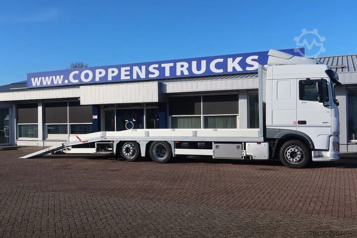 Car transporter DAF XF 450 6x2 Oprijwagen vloerhoogte 100 cm + 2x  ...