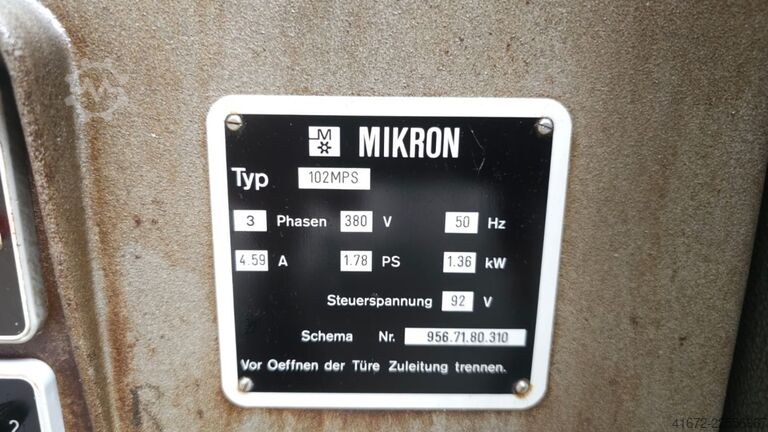 Fräsmaschine - Universal MIKRON 102.05 MPS