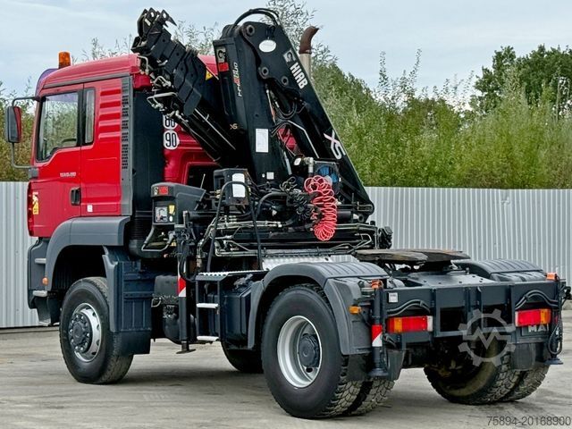 Standard tractor unit MAN TGS 18.480 * HIAB 144 D - HIDUO + FUNK/ 4x4 *TOP