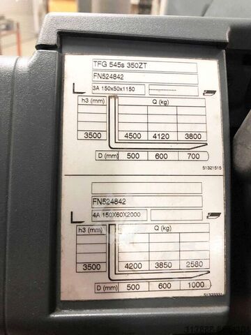 4-wheel forklift truck - sideshift Jungheinrich TFG 545S