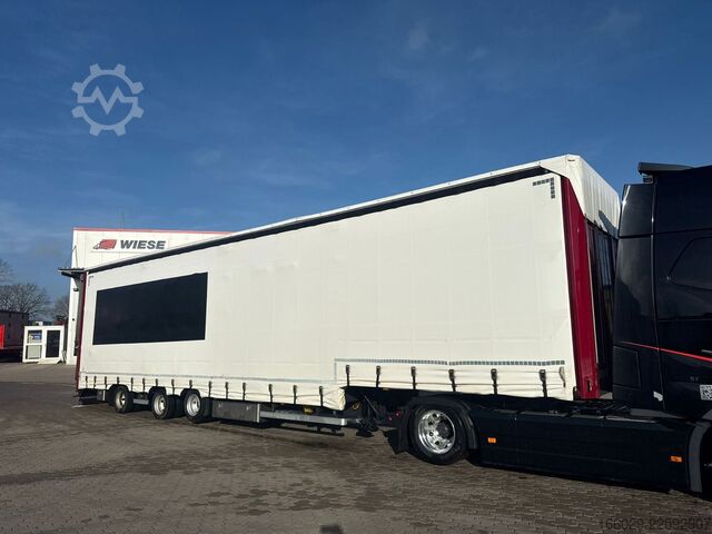 Low loader semitrailer  Wiese SA 3-36 3-Achs Mega Stufensattel Rampe 25T