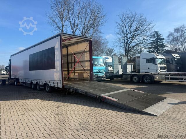 Low loader semitrailer  Wiese SA 3-36 3-Achs Mega Stufensattel Rampe 25T